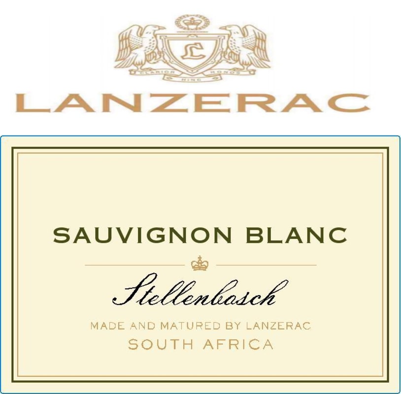 Lanzerac Sauvignon Blanc 2016 Front Label