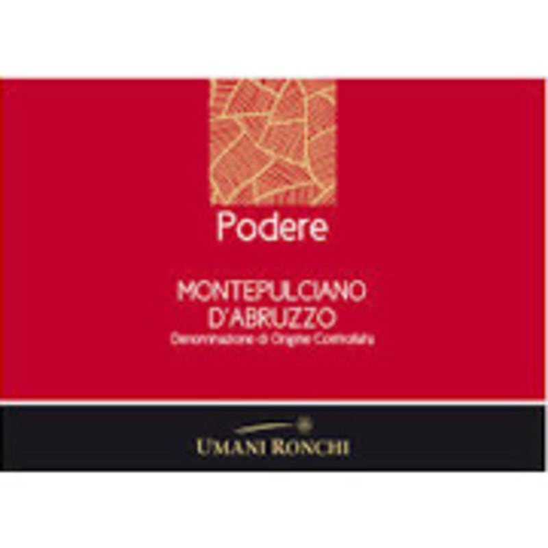 Umani Ronchi Podere Montepulciano d'Abruzzo 2012 Front Label