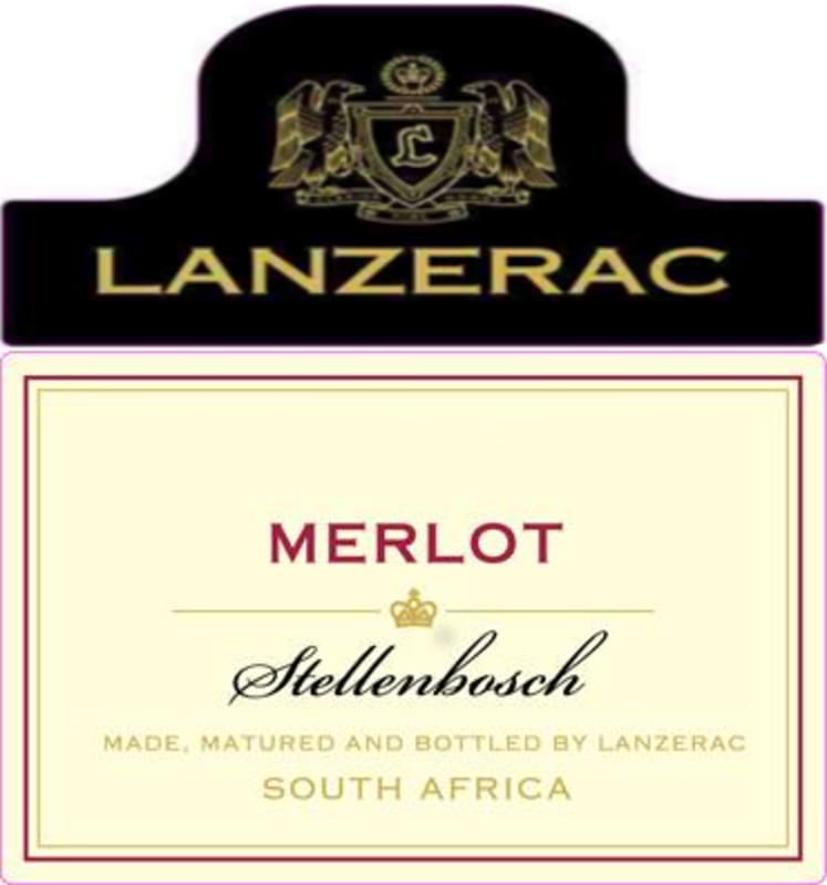Lanzerac Merlot 2009 Front Label