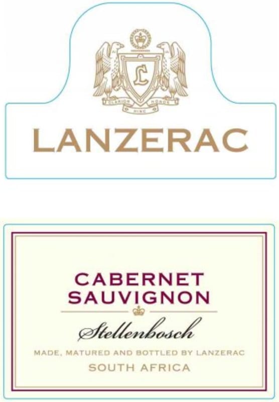 Lanzerac Cabernet Sauvignon 2014 Front Label