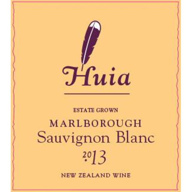 Huia Sauvignon Blanc 2013 Front Label