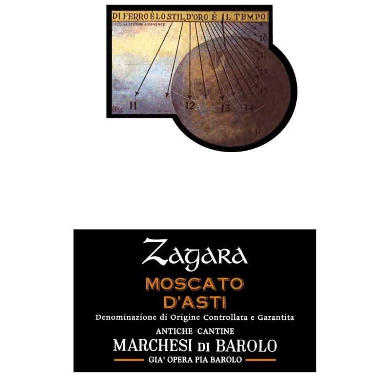 Marchesi di Barolo Zagara Moscato d'Asti 2012 Front Label