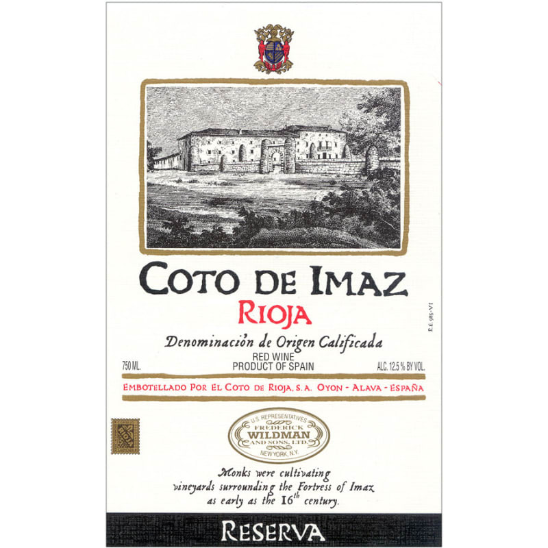 El Coto Coto de Imaz Reserva 2008 Front Label