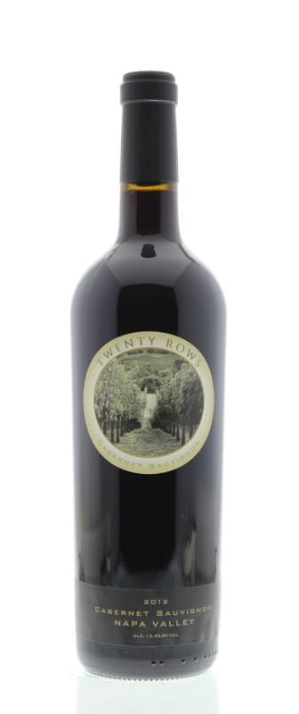 Twenty Rows Napa Cabernet Sauvignon 2012 Front Bottle Shot