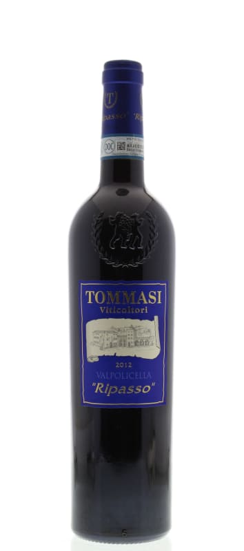 Tommasi Ripasso Valpolicella 2012 Front Bottle Shot