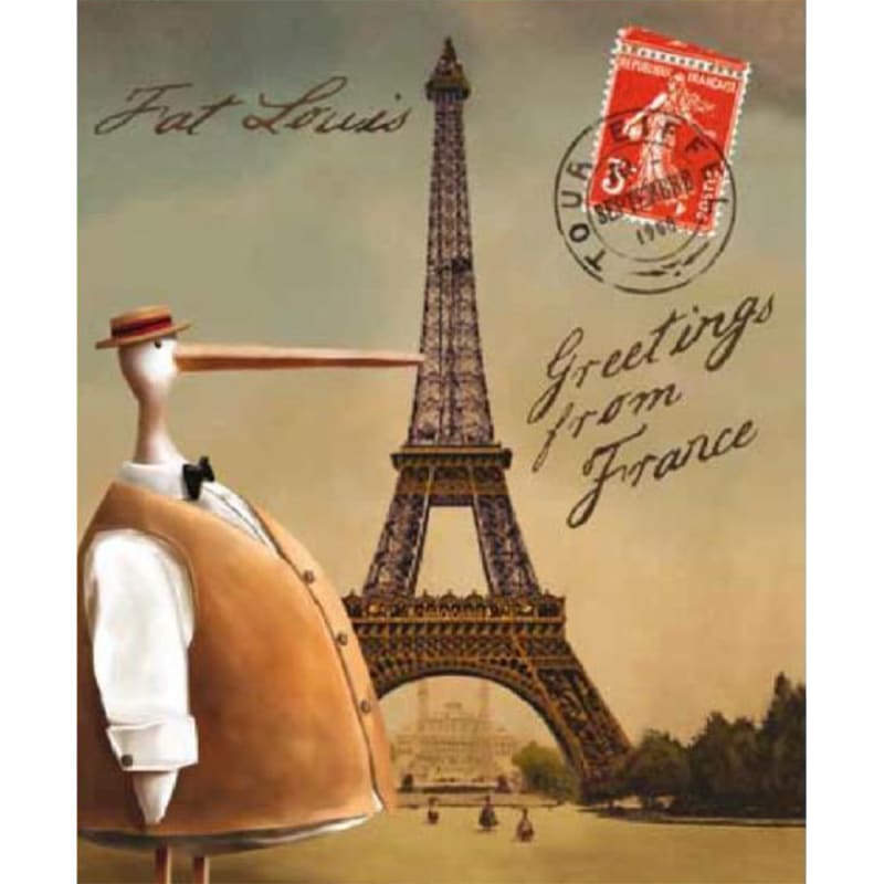 Fat Louis Greetings from France 2013 Front Label