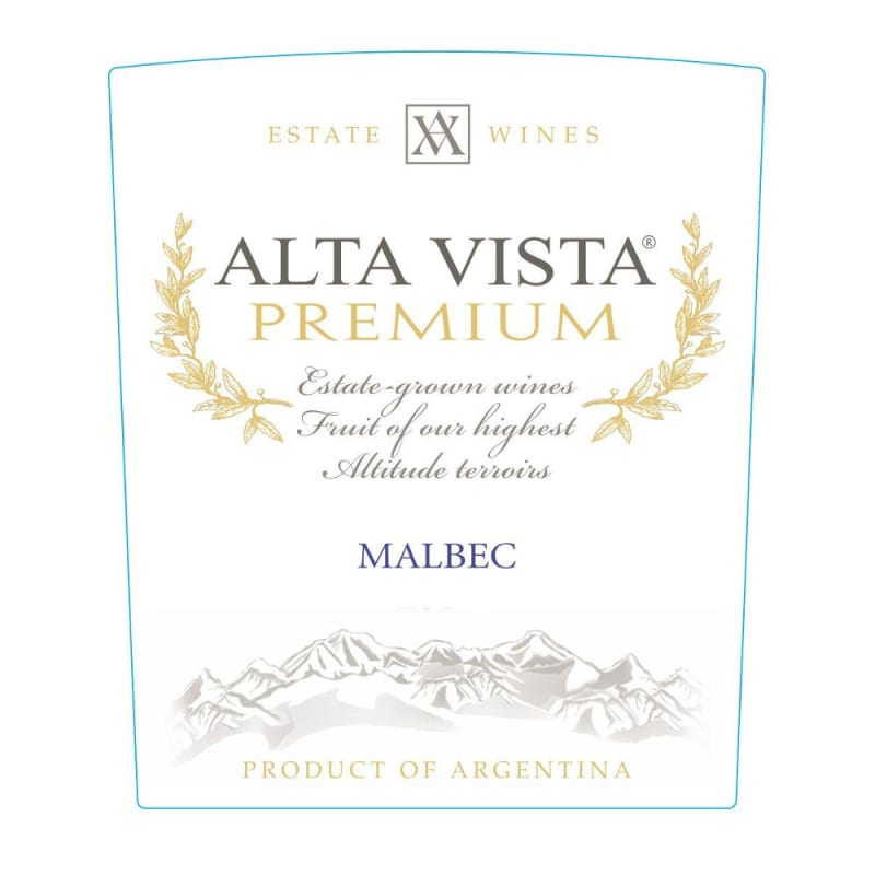 Alta Vista Premium Malbec 2012 Front Label