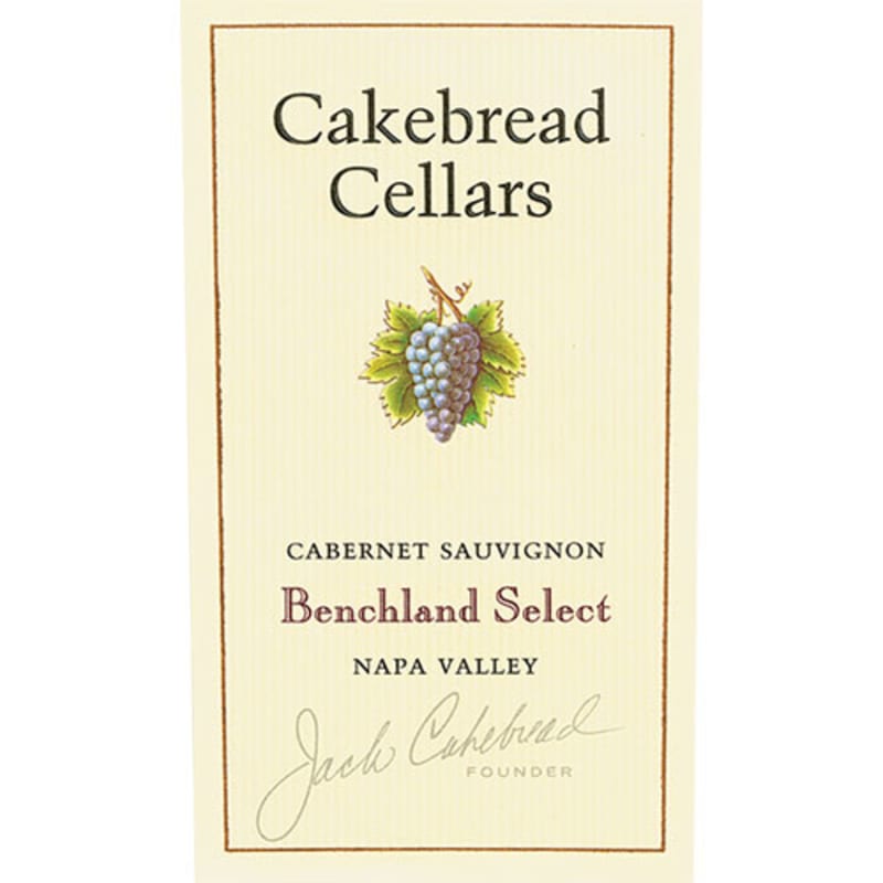 Cakebread Benchland Select Cabernet Sauvignon 2000 Front Label