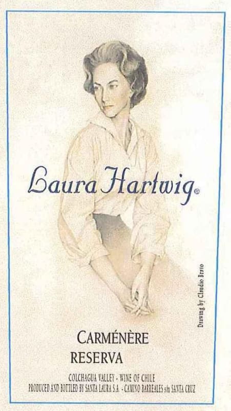Laura Hartwig Reserve Carmenere 2010 Front Label