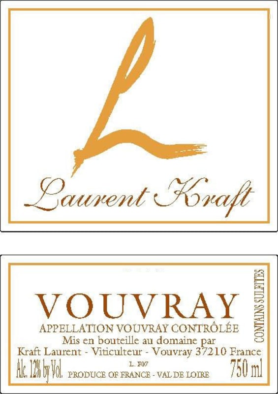 Laurent Kraft Vouvray 2011 Front Label