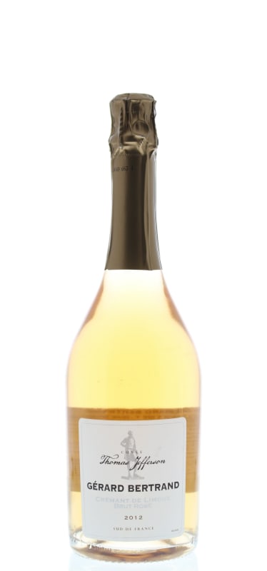 Gerard Bertrand Cuvee Thomas Jefferson Cremant de Limoux Brut Rose 2012 Front Bottle Shot