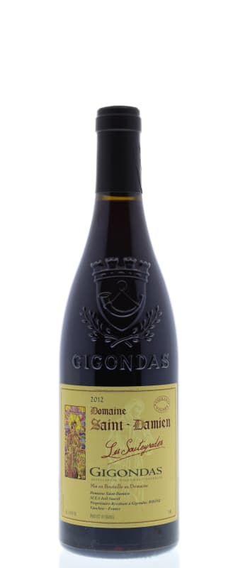 Domaine Saint-Damien Gigondas Les Souteyrades 2012 Front Bottle Shot