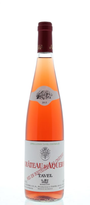 Chateau D'Aqueria Tavel Rose 2013 Front Bottle Shot