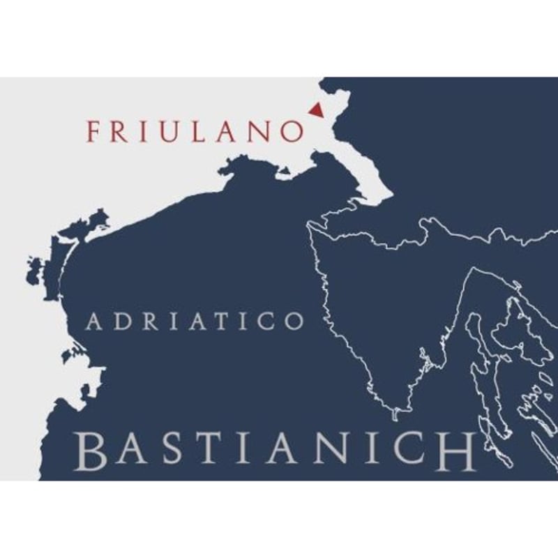 Bastianich Adriatico Friulano 2010 Front Label