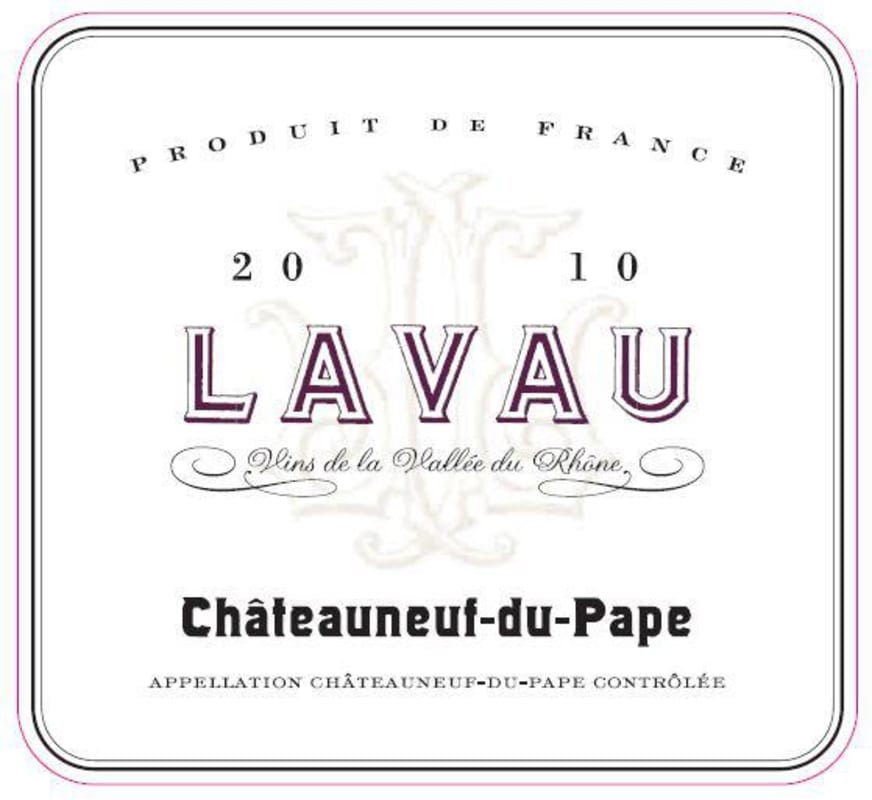 Lavau Chateauneuf-du-Pape 2010 Front Label