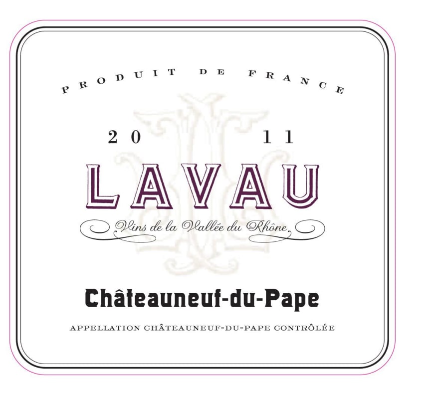Lavau Chateauneuf-du-Pape 2011 Front Label
