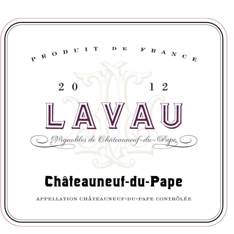 Lavau Chateauneuf-du-Pape 2012 Front Label