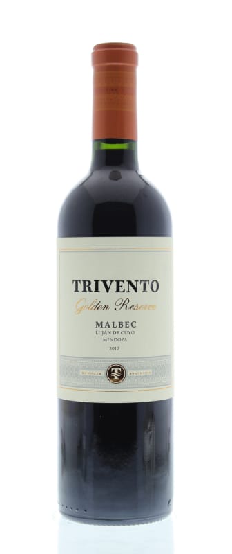 Trivento Golden Reserve Malbec 2012 Front Bottle Shot