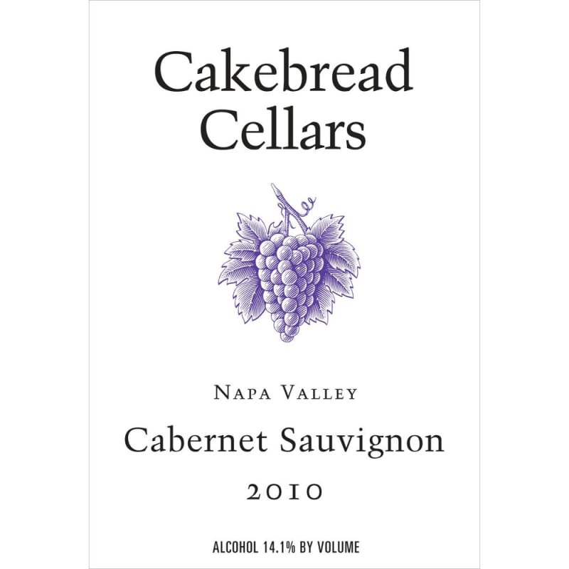 Cakebread Cabernet Sauvignon (1.5 Liter Magnum) 2010 Front Label
