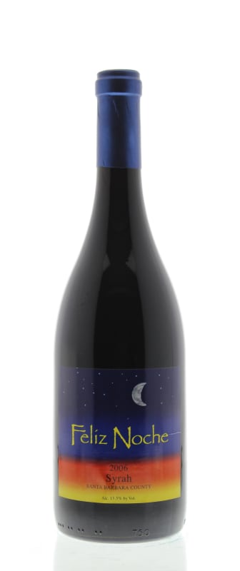 Feliz Noche Santa Barbara Syrah 2006 Front Bottle Shot