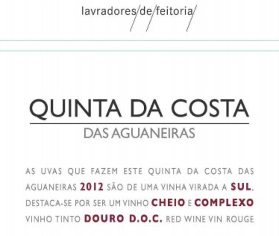 Lavradores de Feitoria Quinta da Costa das Aguaneiras 2012 Front Label
