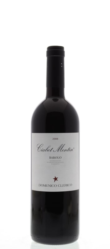 Domenico Clerico Barolo Ciabot Mentin Ginestra 2008 Front Bottle Shot