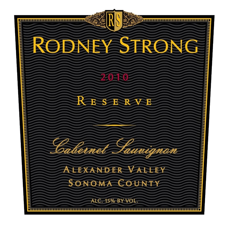 Rodney Strong Reserve Cabernet Sauvignon 2010 Front Label