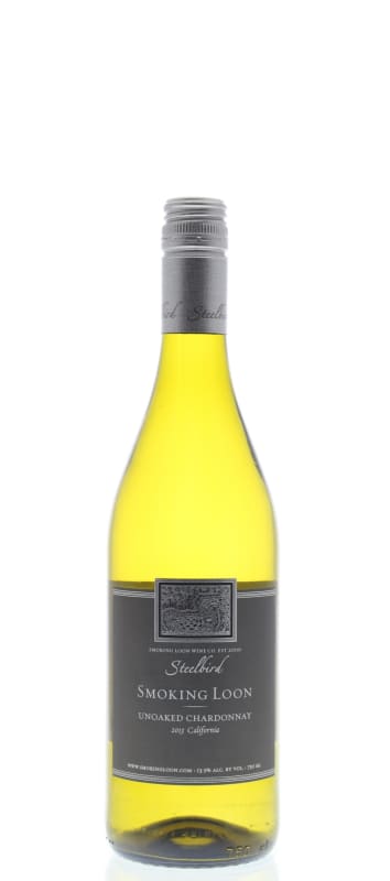 Smoking Loon Steelbird Unoaked Chardonnay 2013 Front Bottle Shot