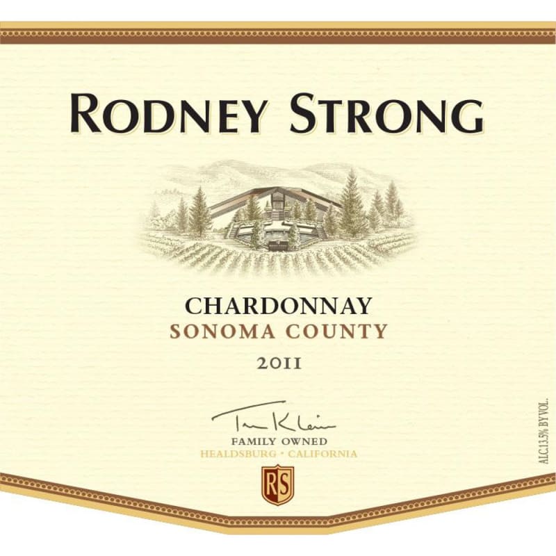 Rodney Strong Sonoma Chardonnay 2011 Front Label