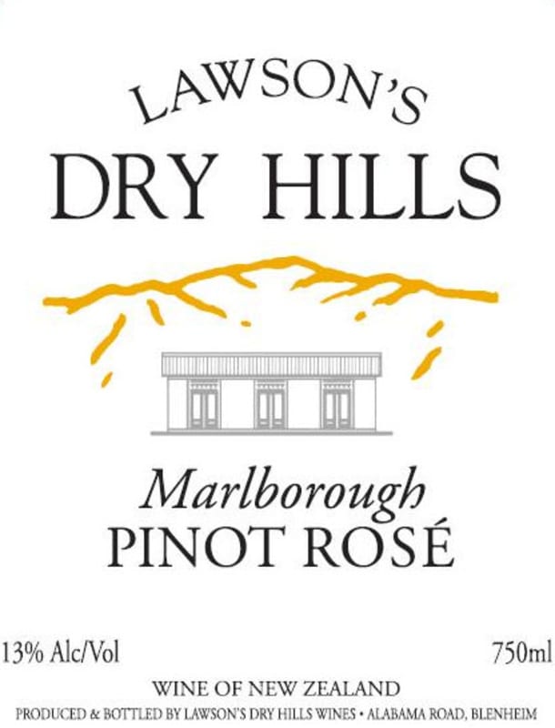 Lawson's Dry Hills Pinot Rose 2016 Front Label