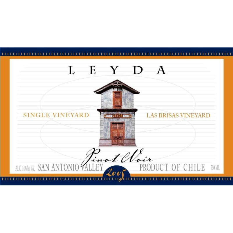 Leyda Las Brisas Pinot Noir 2012 Front Label