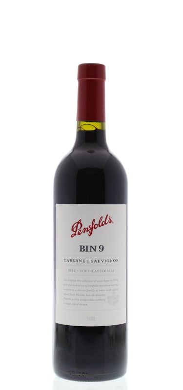 Penfolds Bin 9 Cabernet Sauvignon 2012 Front Bottle Shot