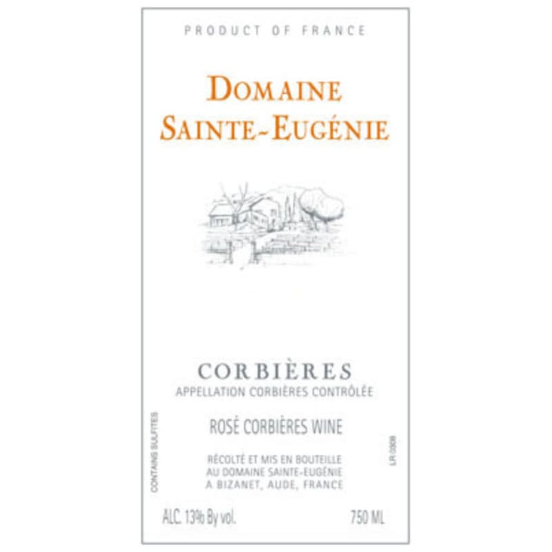 Domaine Sainte-Eugenie Corbieres Rose 2013 Front Label