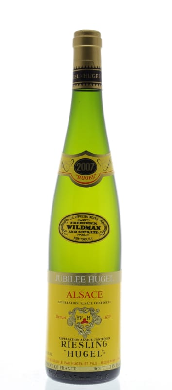 Hugel Riesling Jubilee Grand Cru 2007 Front Bottle Shot