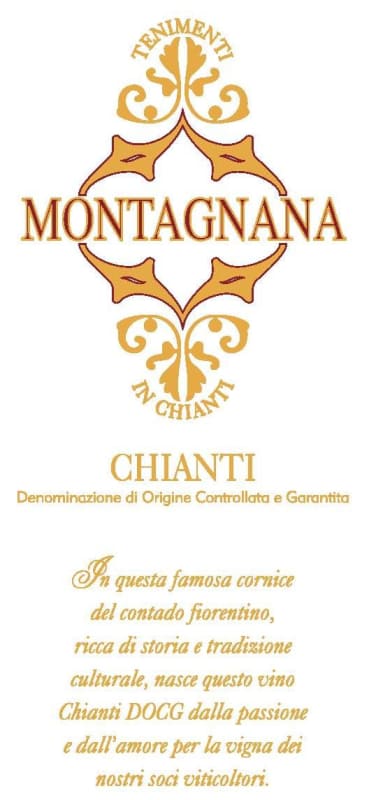 Le Chiantigiane Montagnana Chianti 2013 Front Label