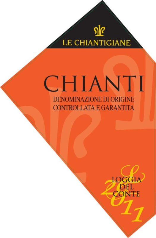 Le Chiantigiane Loggia del Conte Chianti 2011 Front Label