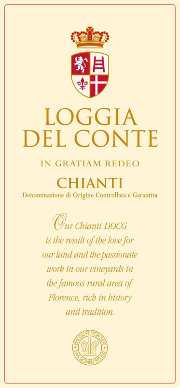 Le Chiantigiane Loggia del Conte Chianti 2013 Front Label