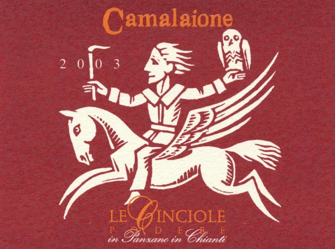 Le Cinciole Toscana Camalaione 2003 Front Label