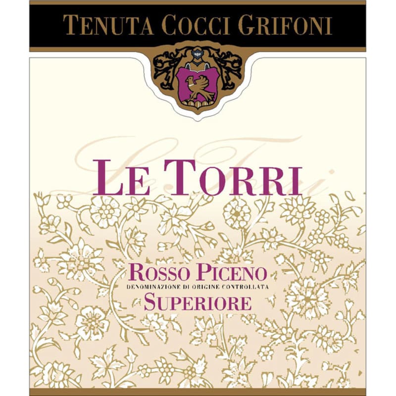 Tenuta Cocci Grifoni Rosso Piceno Superiore Le Torri 2008 Front Label