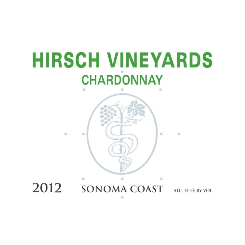 Hirsch Estate Chardonnay 2012 Front Label