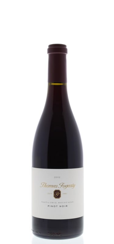 Thomas Fogarty Santa Cruz Mountains Pinot Noir 2012 Front Bottle Shot