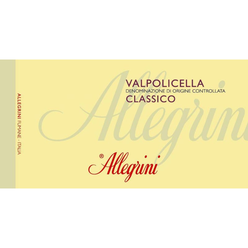 Allegrini Valpolicella 2013 Front Label