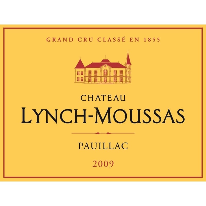 Chateau Lynch-Moussas 2009 Front Label