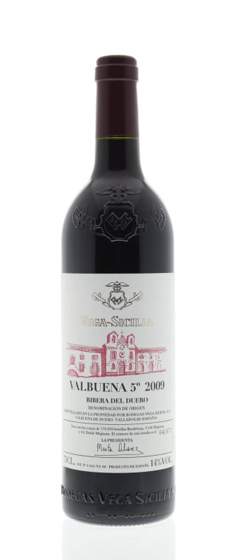 Tempos Vega Sicilia Valbuena 5 2009 Front Bottle Shot