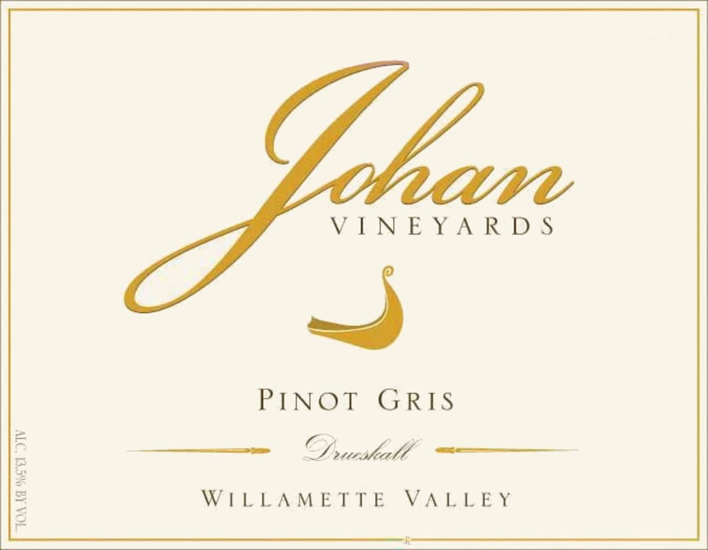 Johan Vineyards Drueskall Pinot Gris 2011 Front Label