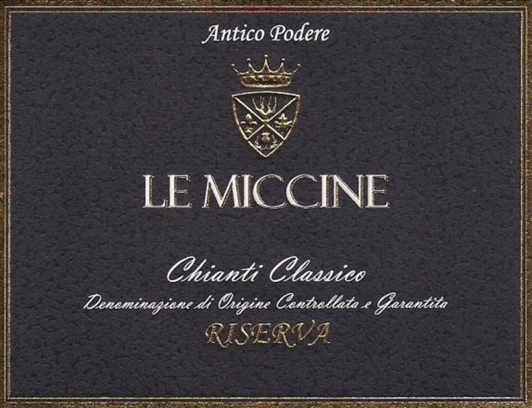 Le Miccine Chianti Classico Riserva 2013 Front Label
