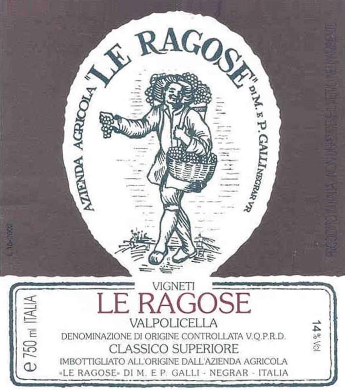 Le Ragose Valpolicella Classico 2009 Front Label