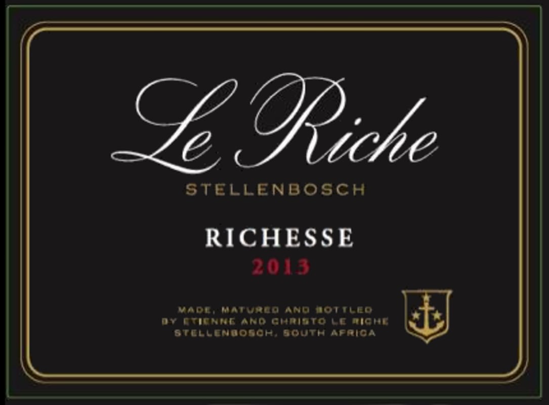 Le Riche Richesse 2013 Front Label