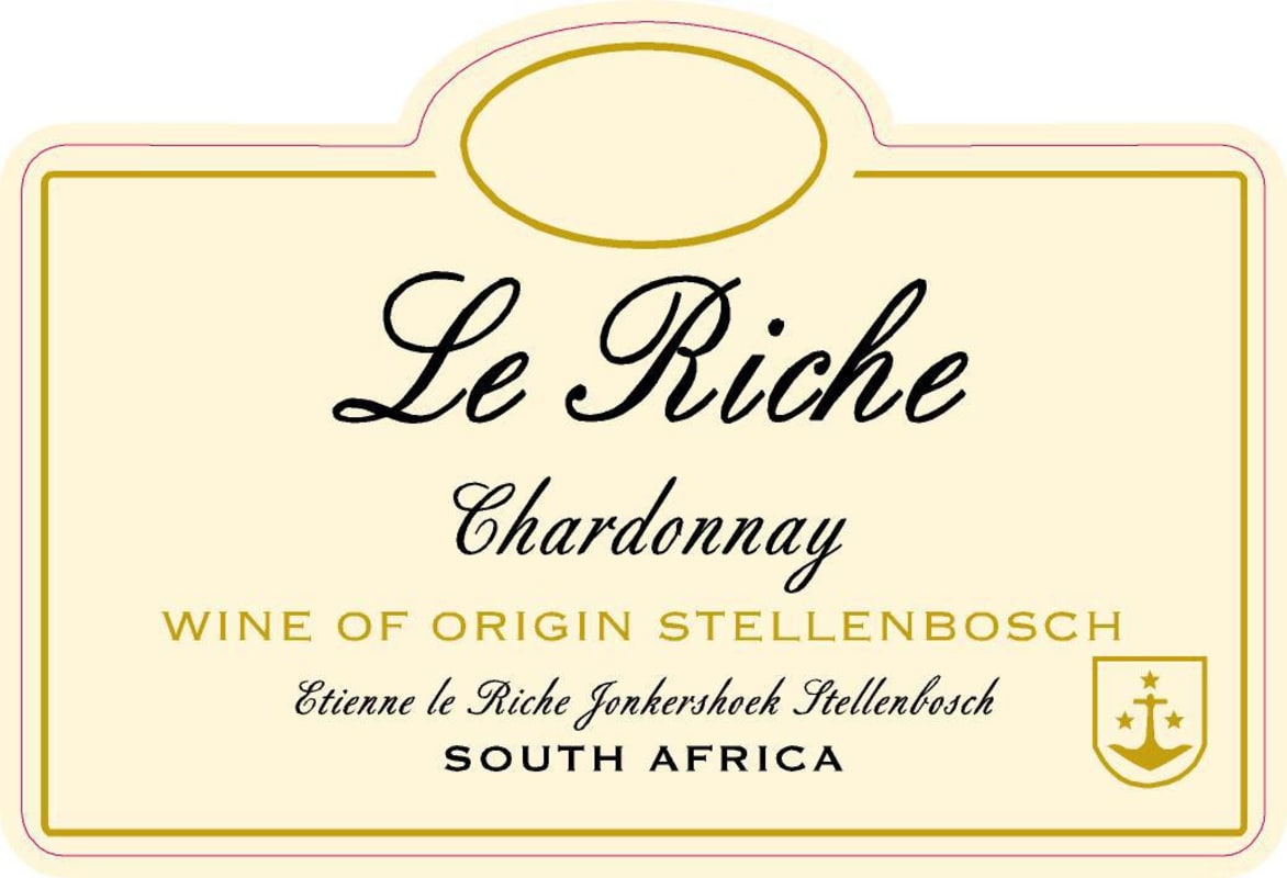 Le Riche Chardonnay 2015 Front Label