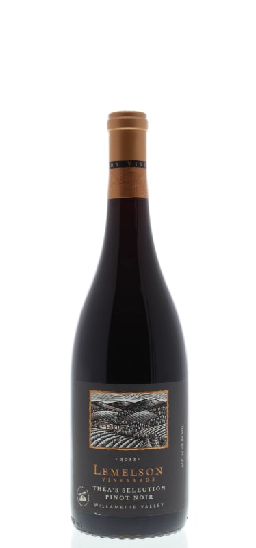 Lemelson Thea's Selection Pinot Noir 2012 Front Bottle Shot